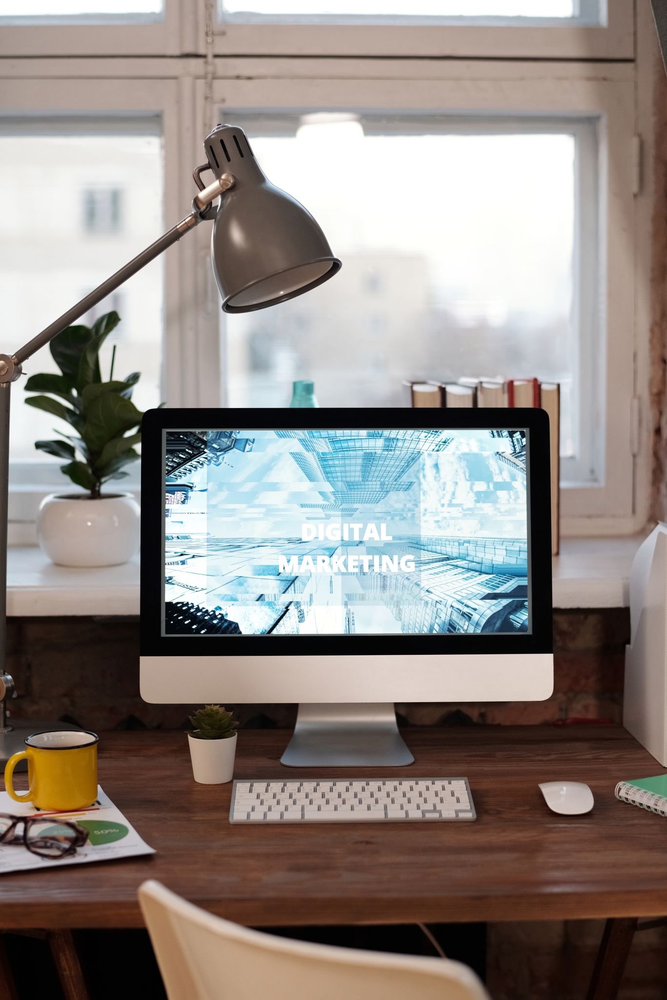 Maximizing Your Blog’s Reach: SEO Tips for Bloggers Contemporary Home Office Desk With Digital Marketing