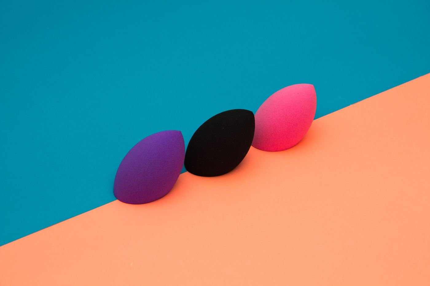 Portfolio A colourful product still life on a photography set