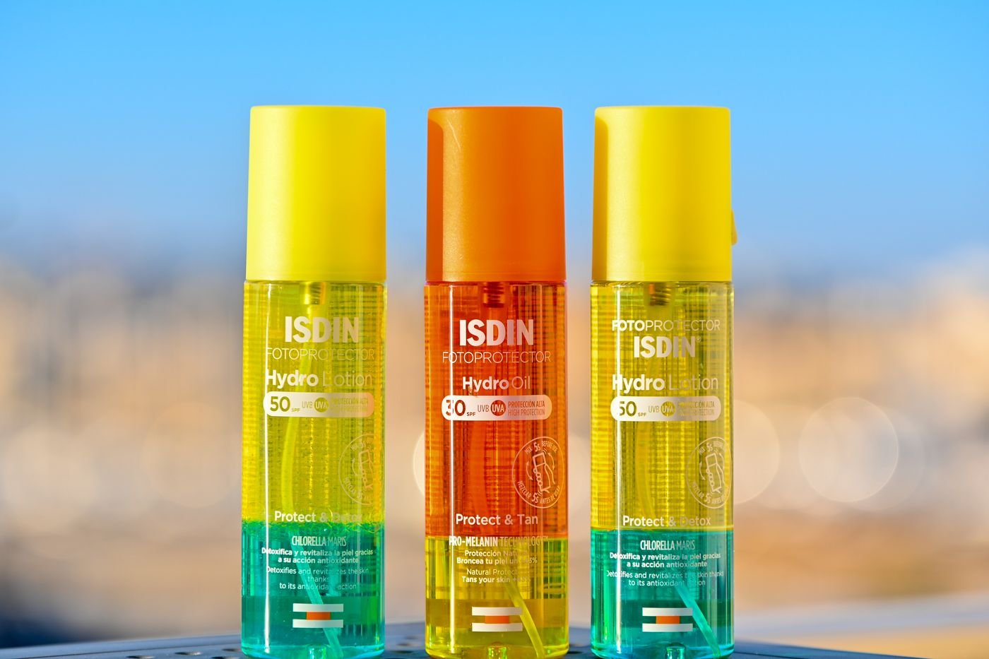 A colourful product photography set